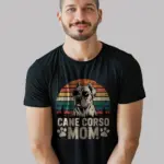 Black Shirt Front – Cane Corso Mom – cane corso mom shirt – front view