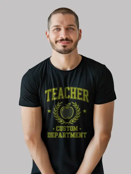 Custom Teacher Shirt – Vintage Collegiate Department Top - Image 3