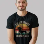 Black Front – I’ve Got Friends in Low Places – dachshund cowboy shirt