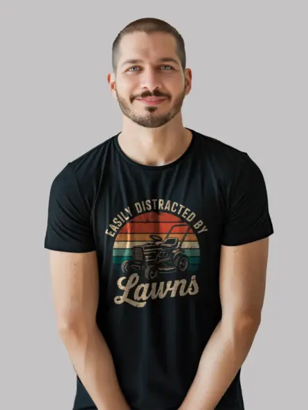 Retro Lawn Care T-Shirt for Mowing Fans - Image 2
