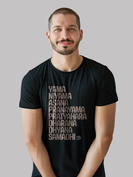 Powerful Eight Limbs of Yoga T-Shirt for Spiritual Teachers - Image 3