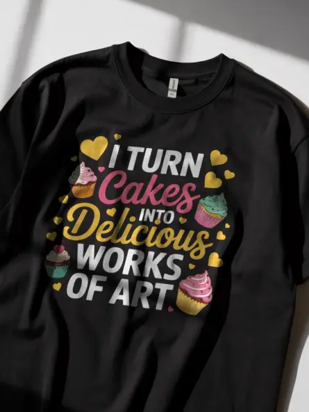 Cake Art T-Shirt for Bakers - Image 2