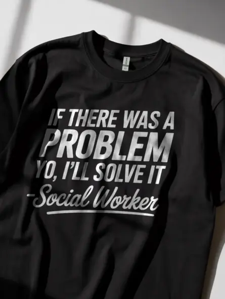 Funny Anxiety Tee Shirt for Social Workers - Image 2