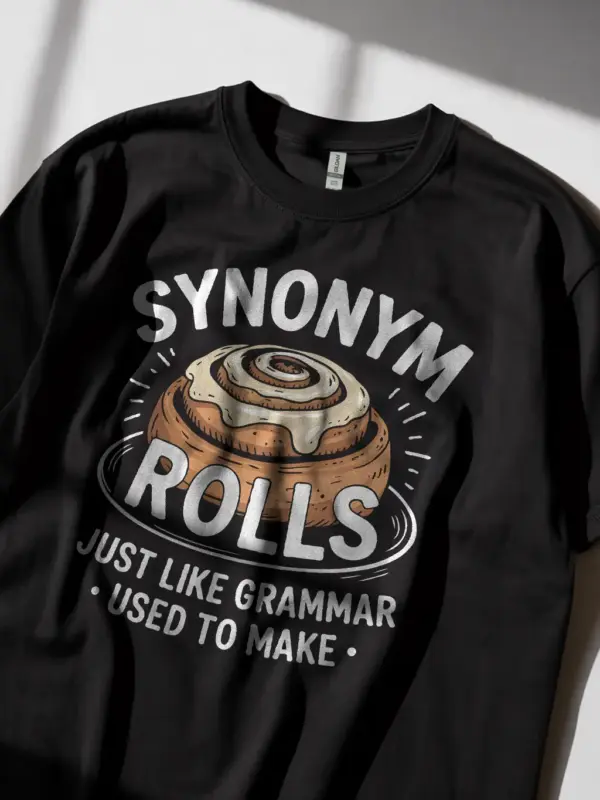 grammar pun funny synonym rolls t-shirt