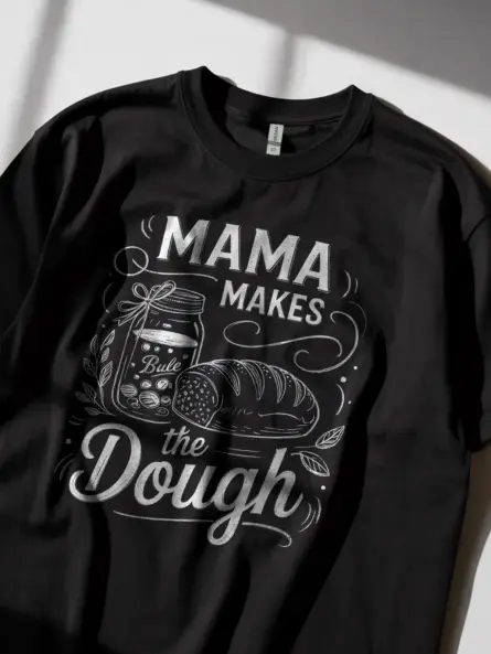 Mama Makes the Dough T-Shirt for Bakers - Image 2