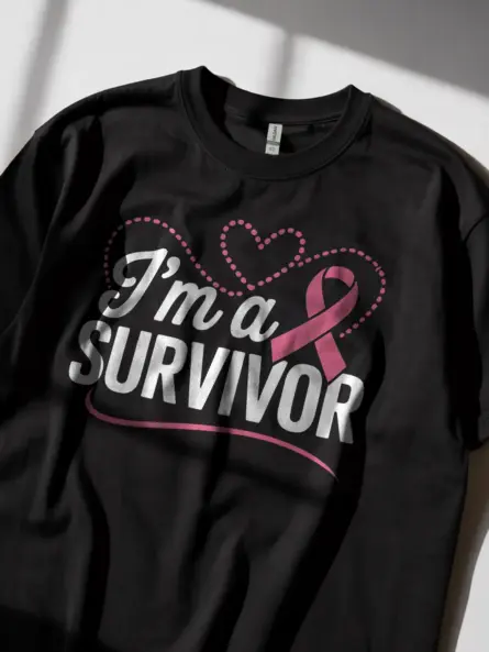 I’m a Survivor Shirt – Empowering Pink Ribbon Remission Tee - Image 3