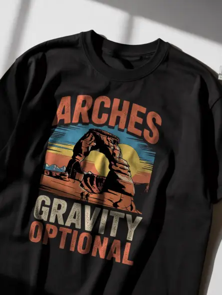 Retro Arches National Park Shirt for Climbers & Explorers - Image 2
