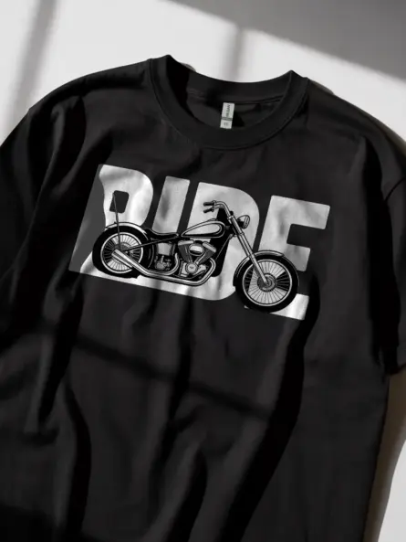 Striking Cafe Racer TShirt – Minimalist Ride Graphic for Bikers - Image 2
