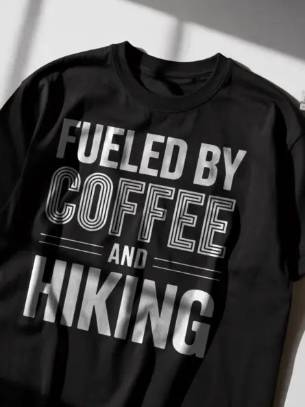 Epic Coffee Hiking T-Shirt for Active Adventurers & Trail Fans - Image 2