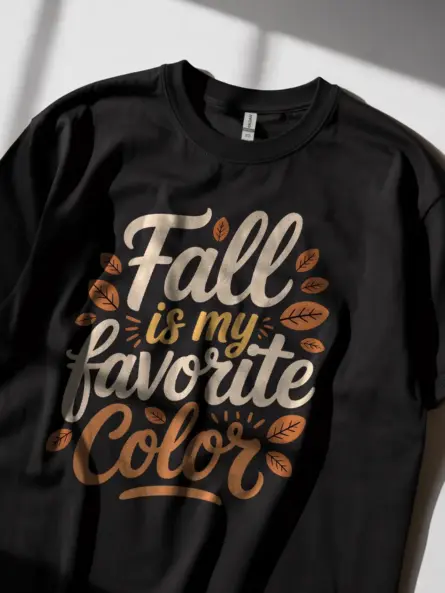 Fall Is My Favorite Color Shirt – Cozy Autumn Quote Tee for Women - Image 2