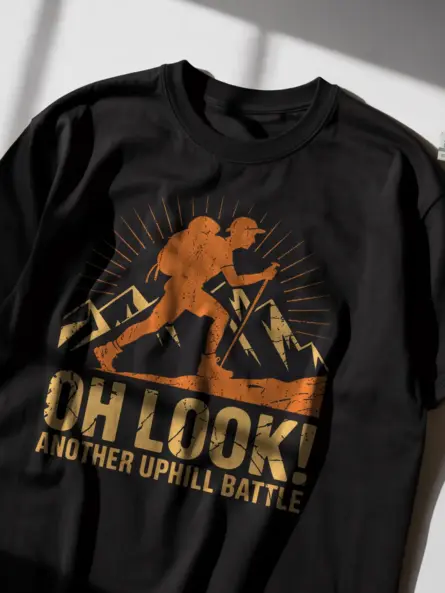 Funny Hiking Struggle Shirt – Bold Trail Adversity Tee - Image 2