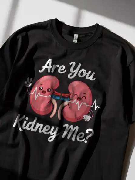 Funny Kidney T-Shirt for Medical Students – Are You Kidney Me - Image 2