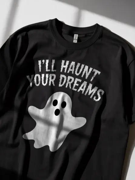 Spooky Haunt Your Dreams Ghost Shirt - Image 5