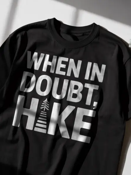 Inspirational Hiking Sayings T-Shirt for Nature Wellness Fans - Image 2
