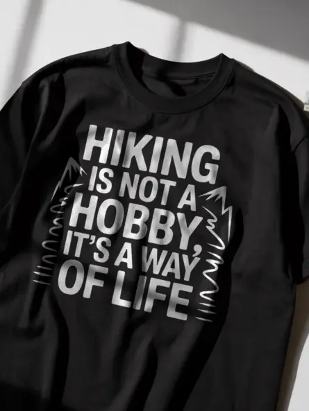 Hiking Way of Life Shirt – Bold Trail Statement Tee - Image 2