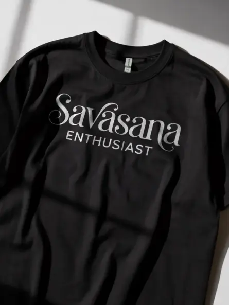 Savasana T-Shirt – Mindful Minimalist Design for Yoga Lovers - Image 2