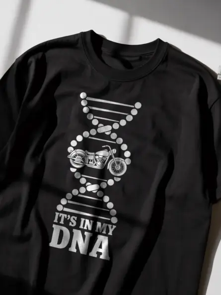 Motorcycle DNA Shirt – Bold Graphic Tee for Biker Lovers - Image 2