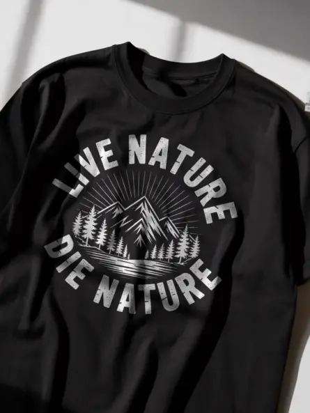 Breathe Easy Retro Mountain Nature T-Shirt for Calm Minds - Image 2