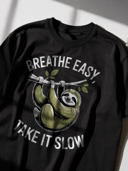 Sloth Relaxation Shirt – Calming Animal Tee for Mindful Living - Image 11