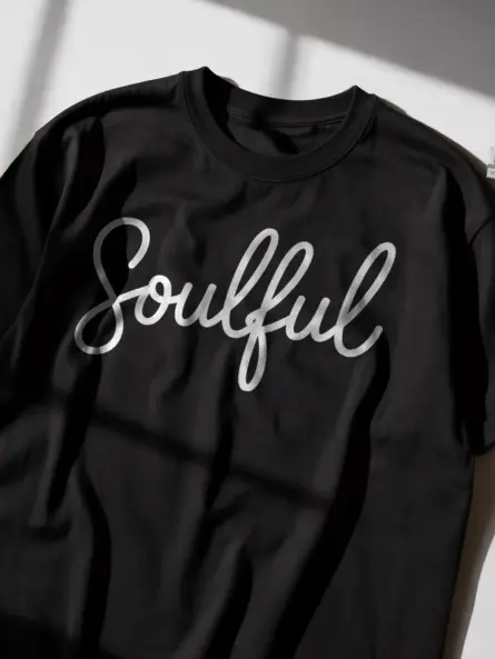 Soulful Spiritual T-Shirt – Minimalist Handwritten Affirmation Tee - Image 2