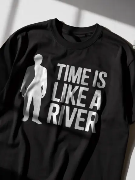 Time Is Like a River T-Shirt for Philosophy Lovers - Image 2
