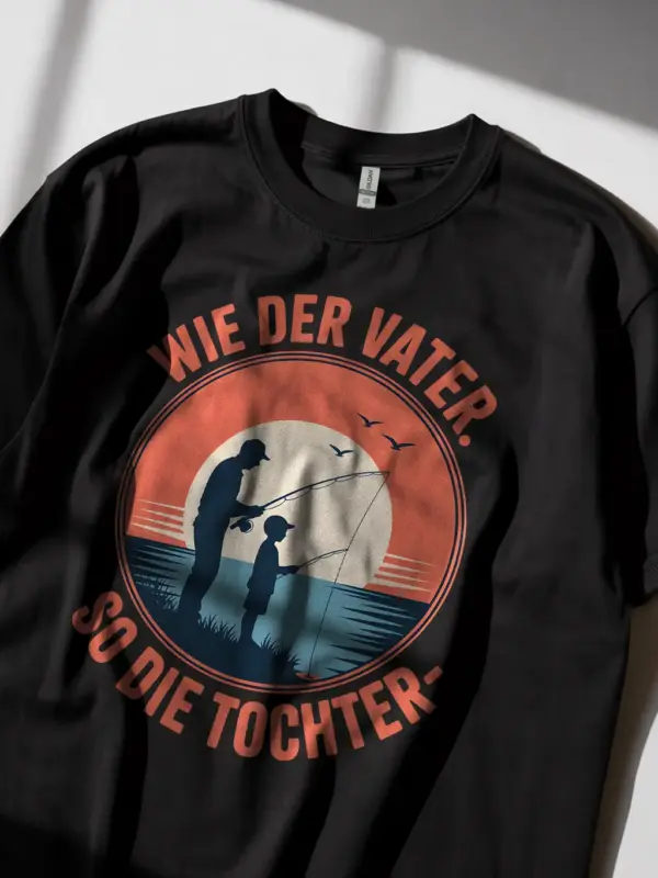 black Shirt Lifestyle – Vater Tochter Shirt – Outdoor Family Tee