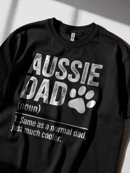 Epic Aussie Dad Shirt – Funny Australian Shepherd Dog Tee - Image 4