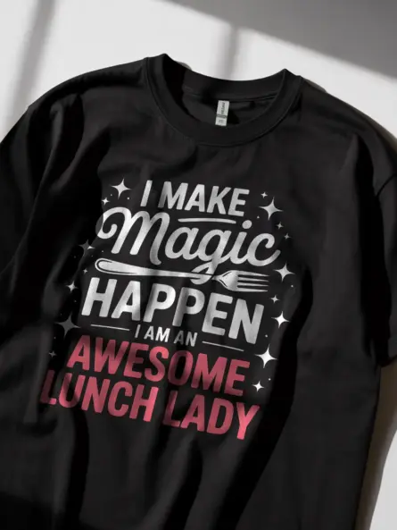 Awesome Lunch Lady T-Shirt for School Staff - Image 2
