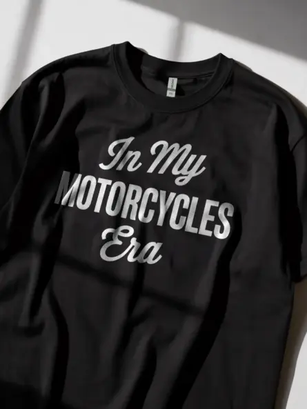 Bold Biker Era Shirt – Minimalist Rider Aesthetic Tee for Women - Image 2
