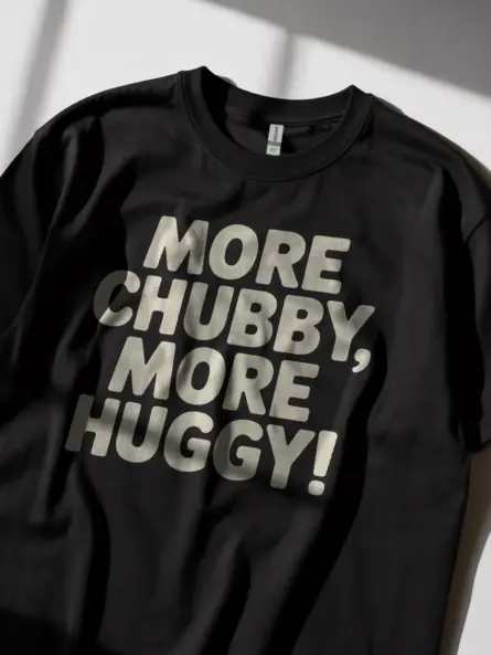 Body Positive Chubby Huggy T-Shirt – Plus Size Self Love Tee - Image 2