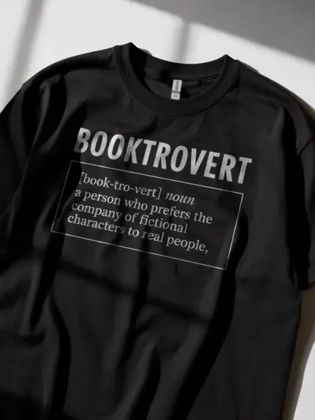 Witty Booktrovert T-Shirt – Funny Definition Tee for Introvert Book Lovers - Image 5