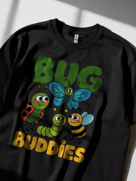 Bug T Shirt Kids – Cute “Bug Buddies” Insect Friends Tee - Image 2