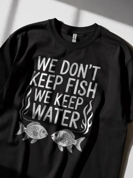 Buy Aquarist T-Shirt – We Don’t Keep Fish We Keep Water Tee - Image 2