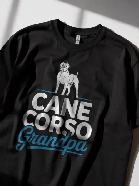 Modern Cane Corso Grandpa Shirt – Bold Dog Lover Tee - Image 3