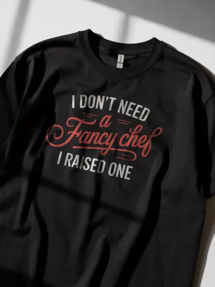 Chef Parent Gift T-Shirt with Supportive Quote - Image 5