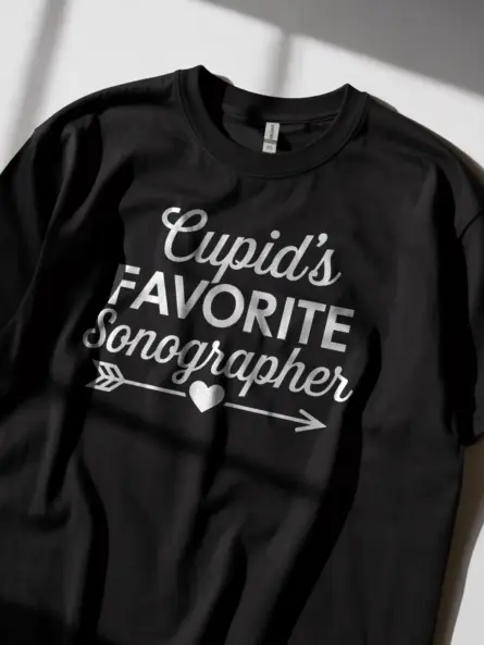Cupid's Favorite Sonographer Shirt – Adorable Valentine Tee - Image 2