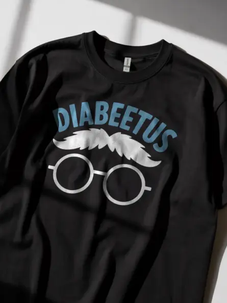 Hilarious Diabeetus T Shirt – Retro Meme Mashup for 80s Fans - Image 2