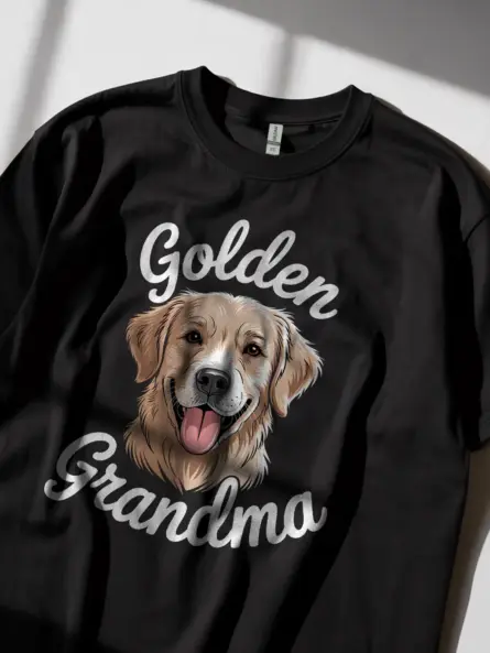 Dog Grandma T-Shirt – Golden Retriever Gift Tee for Pet Lovers - Image 3