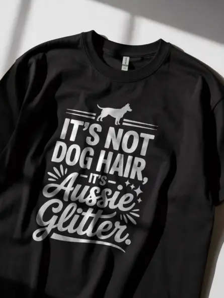 Funny Dog Hair Is My Glitter Shirt – Aussie Sparkle Tee - Image 2