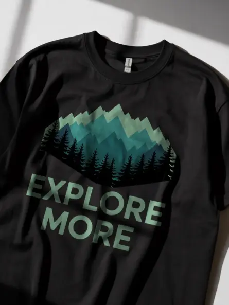 Explore More Mountain Adventure T-Shirt for Nature Lovers - Image 2