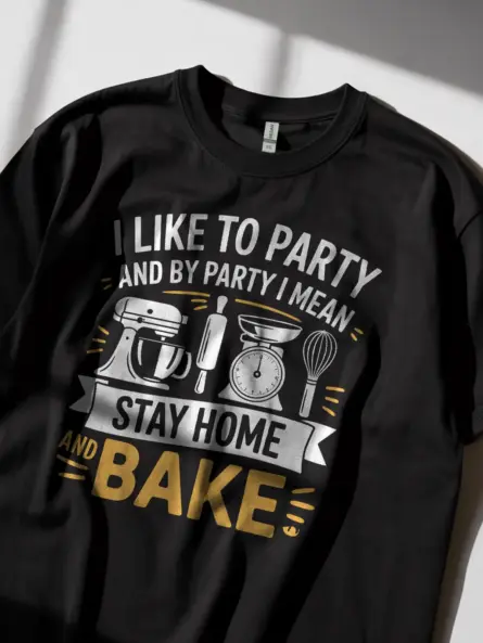 Funny Baking Party T-Shirt for Home Bakers - Image 2
