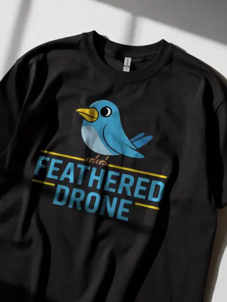 Funny Bird Drone T-Shirt for Tech Enthusiasts - Image 5