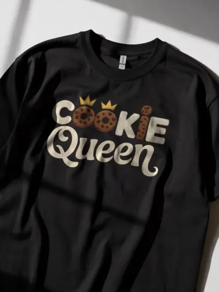 Funny Cookie Queen T-Shirt for Bakers - Image 2