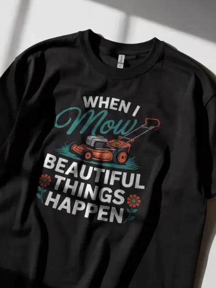 Funny Lawn Mowing T-Shirt for Gardeners - Image 2