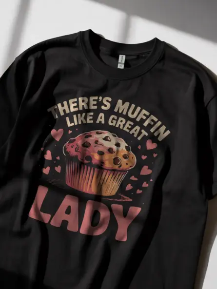 Funny Muffin Lover T-Shirt Retro Style - Image 2