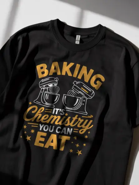 Funny Science Baking T-Shirt for Home Bakers & Chefs - Image 2