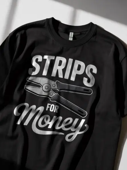 Funny Wire Stripper Electrician Shirt – Strips for Money - Image 2