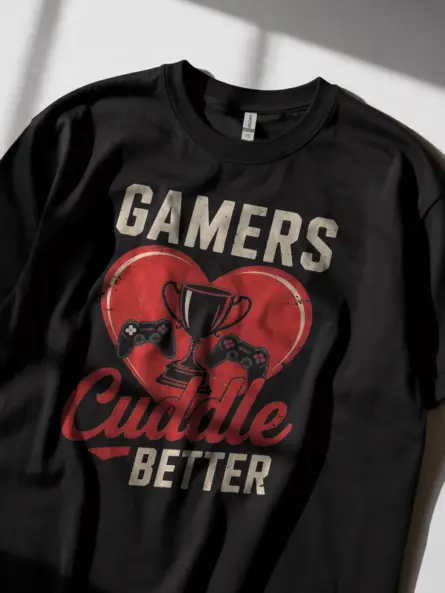 Romantic Gamer T-Shirt for Couples - Image 5
