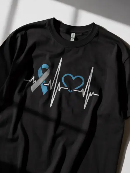 Heartbeat Diabetes Ribbon Shirt – Bold Awareness Tee for Nurses & Supporters - Image 5
