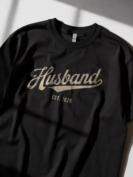 Hubby Est 2025 Shirt – Romantic Wedding Gift for New Husbands - Image 11